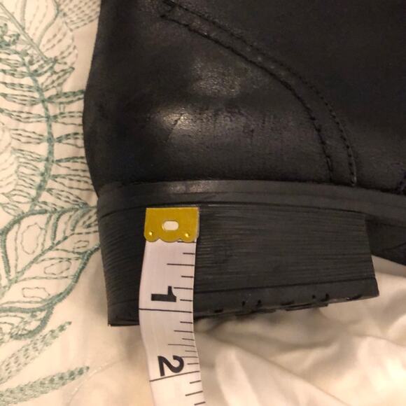 Baretraps Orley Black Boots with 1” Heel Woman Size 8.5 Sweater Cuff Hiking - Picture 6 of 7